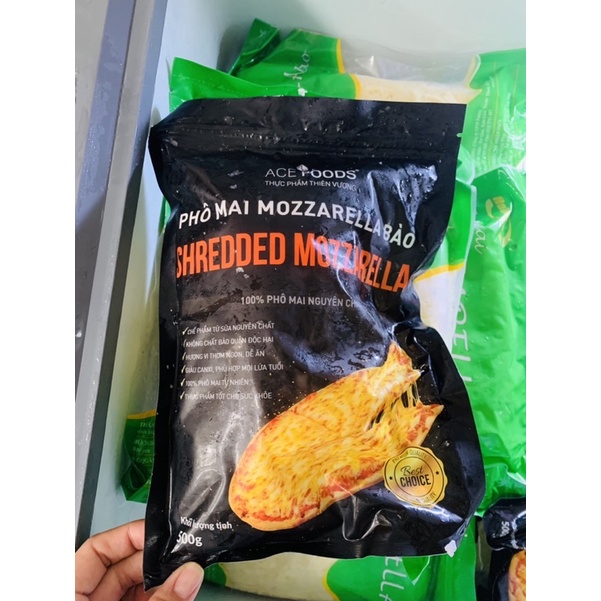 Phô mai bào sợi mozzarella HSD: tháng 11/2023