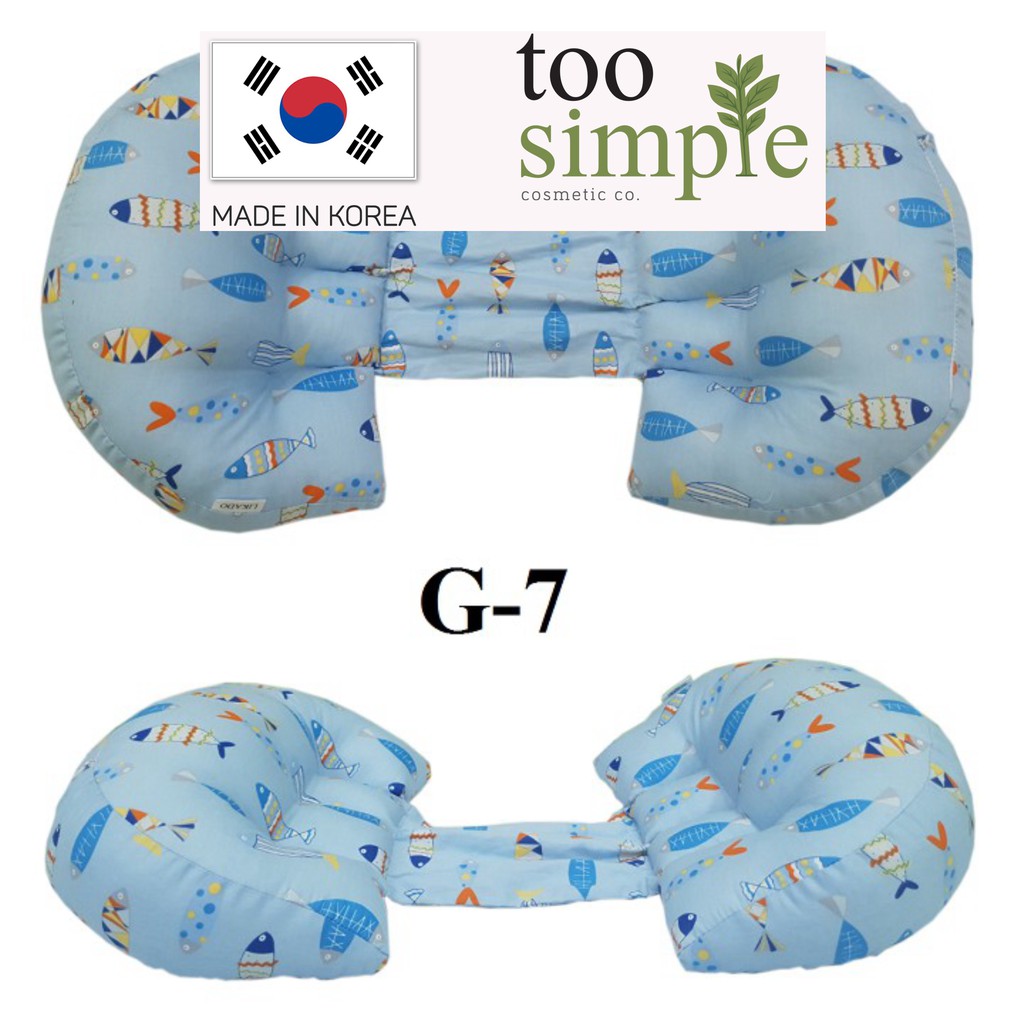 [LIKADO] Gối cho bà bầu vải 100% cotton ruột bông nhân tạo Too Simple