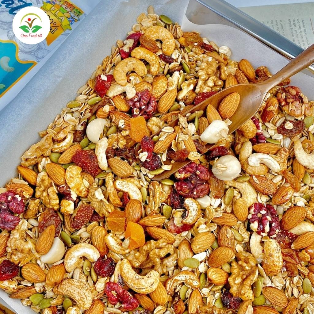Hạt Ngũ Cốc Giảm Cân Ăn Kiêng Dinh Dưỡng Loại 1 Onefood68, Granola Siêu Hạt Cho Bạn Vóc Dáng Hoàn Hảo