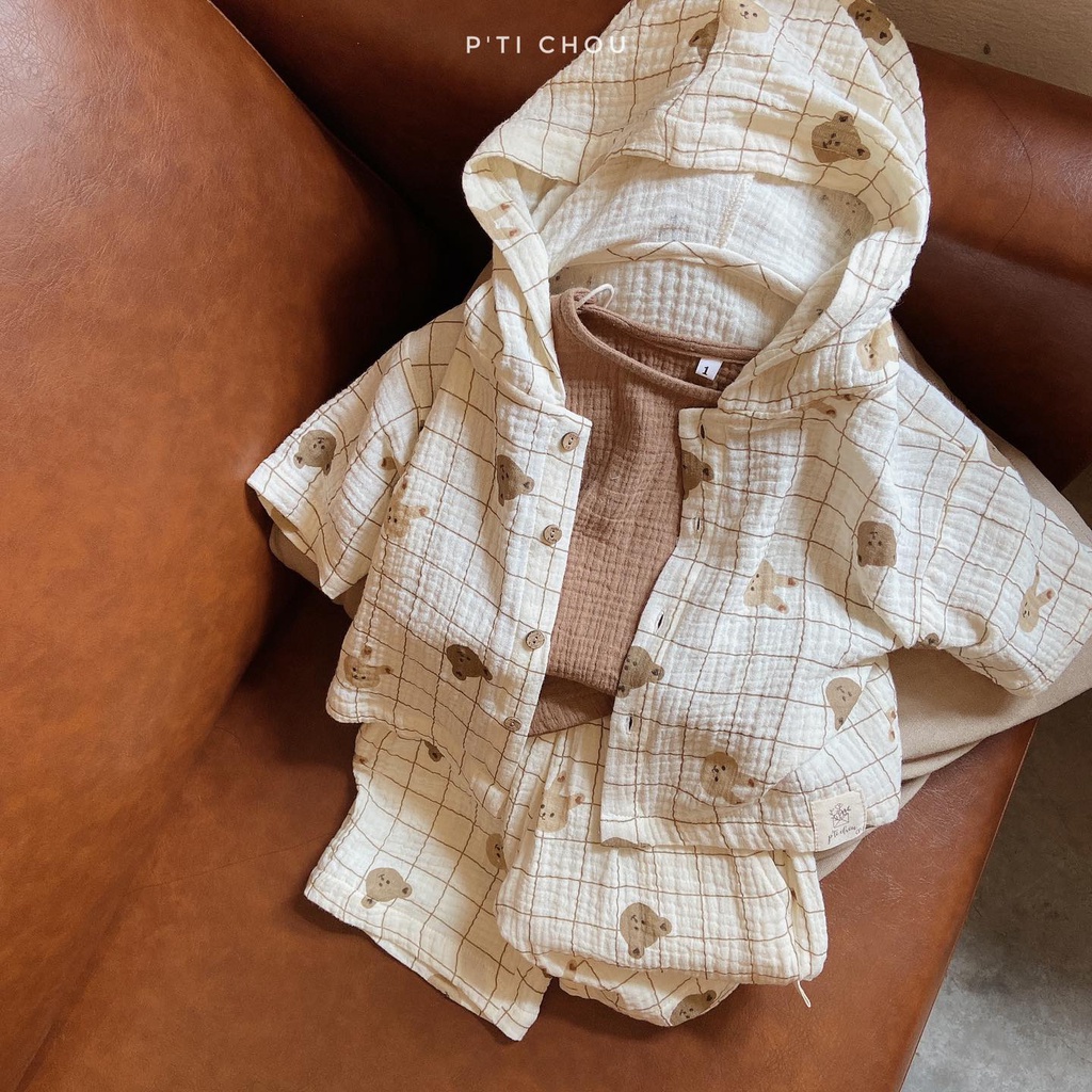 Set cộc tay cho bé P'ti chou