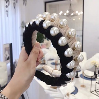 Bờm nhung đính trai