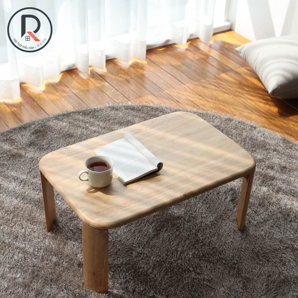 BÀN TRÀ SOFA HÀN QUỐC - C TABLE XS - GỖ TỰ NHIÊN - NỘI THẤT KIỂU HÀN - 가장자리