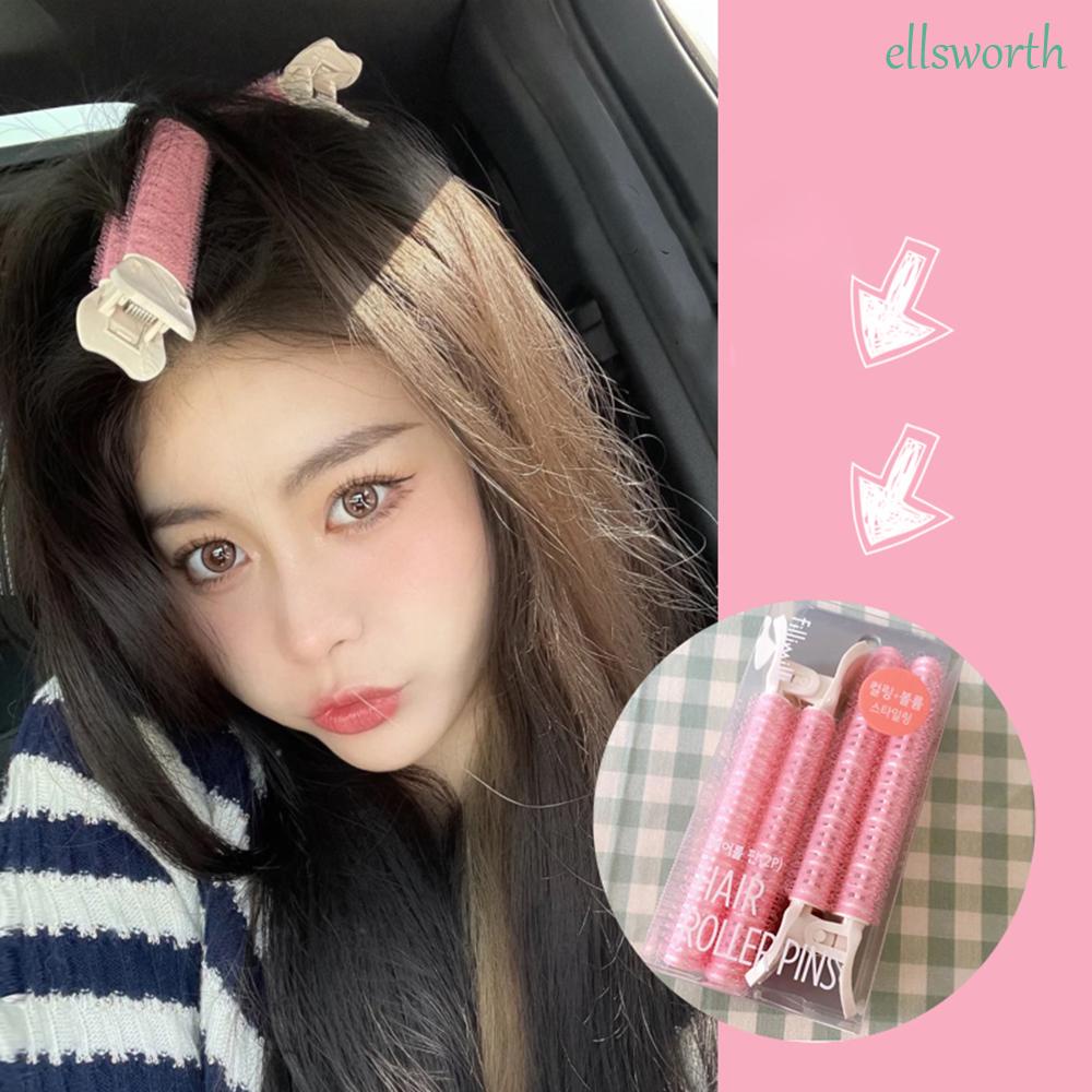 2 cây lăn làm phồng cố định tóc không cần nhiệt nhiều màu cho nữ