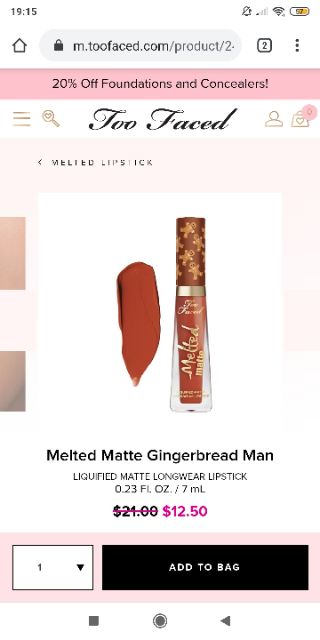 Son Toofaced gingerbread man & girl