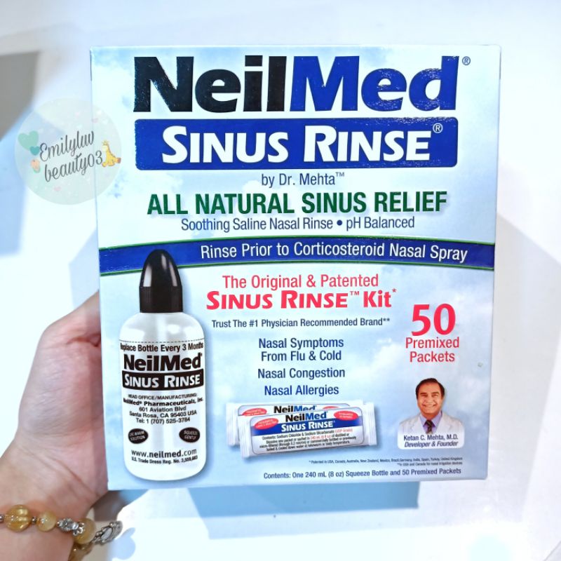 Bộ rửa mũi Neilmed Sinus Rinse Mỹ[Tách rời] date xa