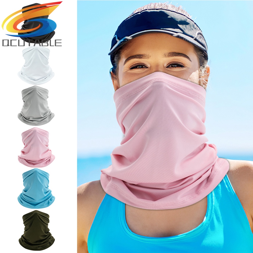 Khăn trùm đầu quàng cổ đi xe đạp chống nắng phong cách thể thao