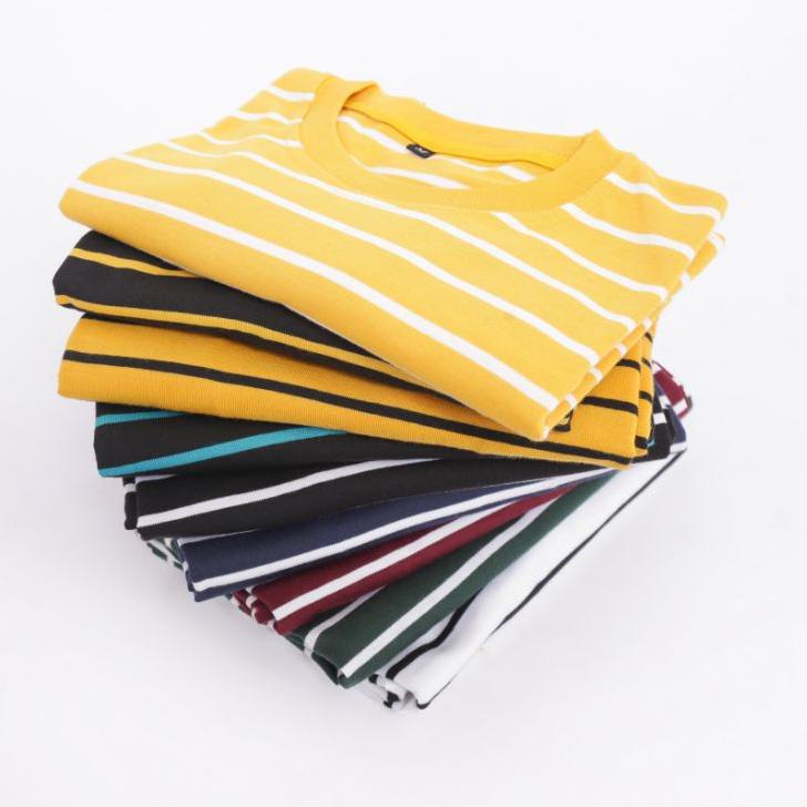 < Cod# Áo Thun Kẻ Sọc Ngang Trắng Đen Trẻ Trung Hợp Thời Trang ➦