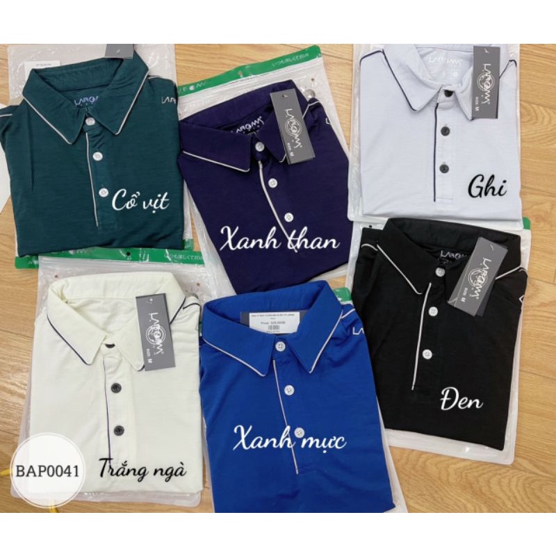Áo Polo LA RO MA Chuẩn Hãng Cotton Siêu Mềm Mát