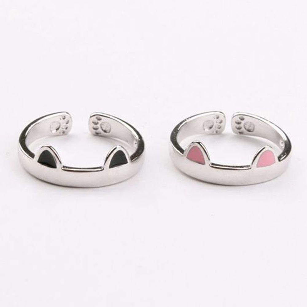 Nhẫn Hình Mèo Dễ Thương Phong Cách Hàn Quốc Thời Trang Cho Cặp Đôi