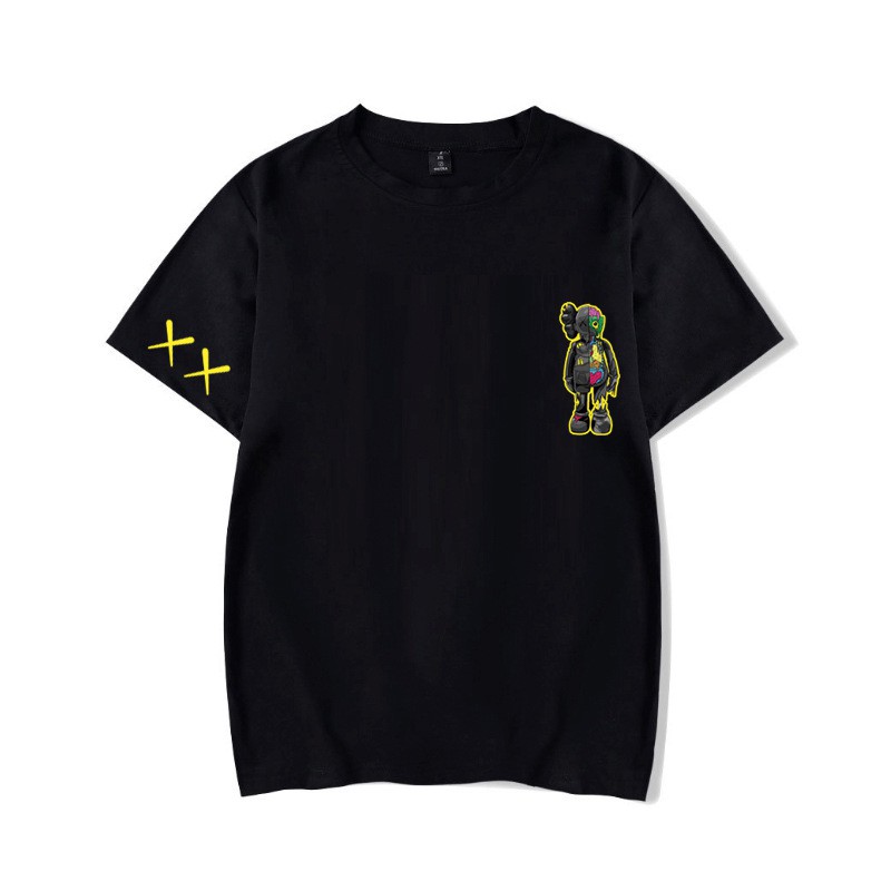 Áo Thun Tay Ngắn In Hình Uniqlo Kaws Sesame Street Dễ Thương Cho Nam Và Nữ