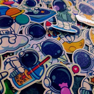 Set 30 hình dán sticker Phi Hành Gia dễ thương
