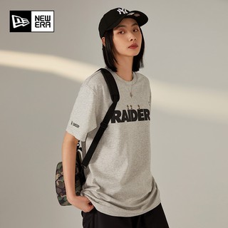 Áo Thun New Era Korea X NFL X Peanuts Raiders Xám
