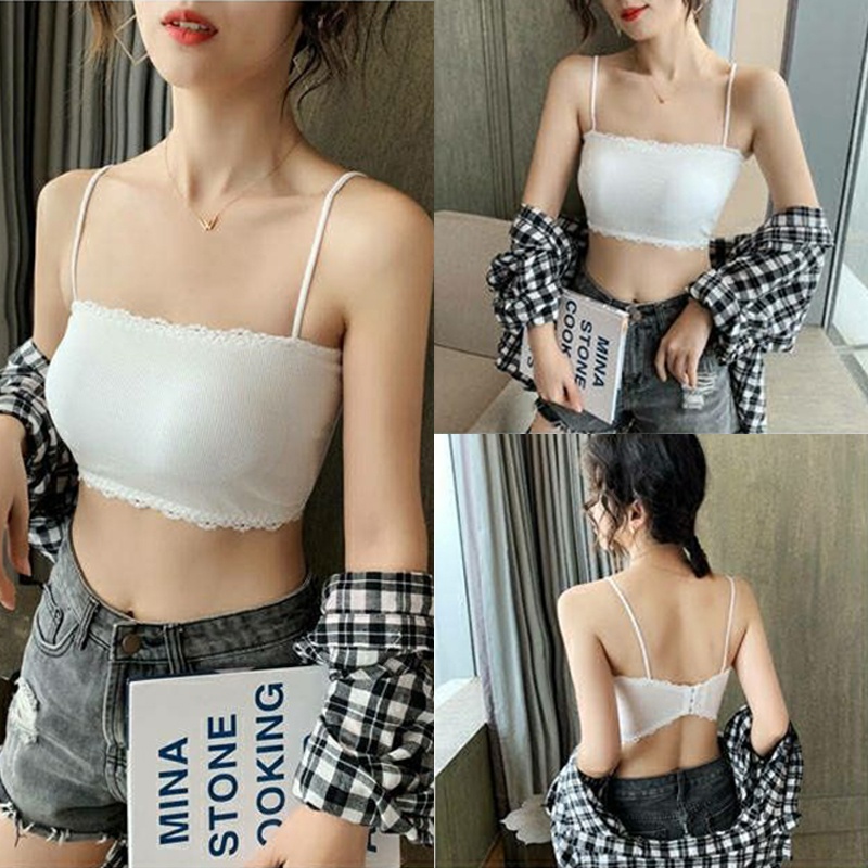 Áo ngực AOWEINISI hai dây không gọng thời trang đơn giản quyến rũ cho nữ