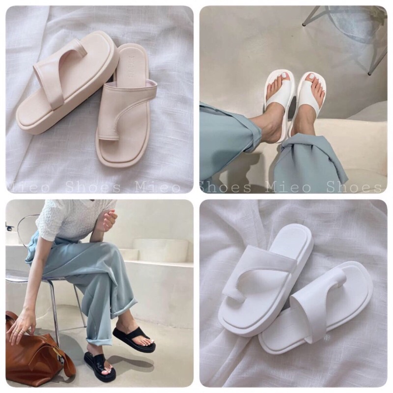 DÉP XUỒNG XỎ NGÓN 2 PHÂN TRƠN MIEO SHOES ( D1320 D1321 D1372 )