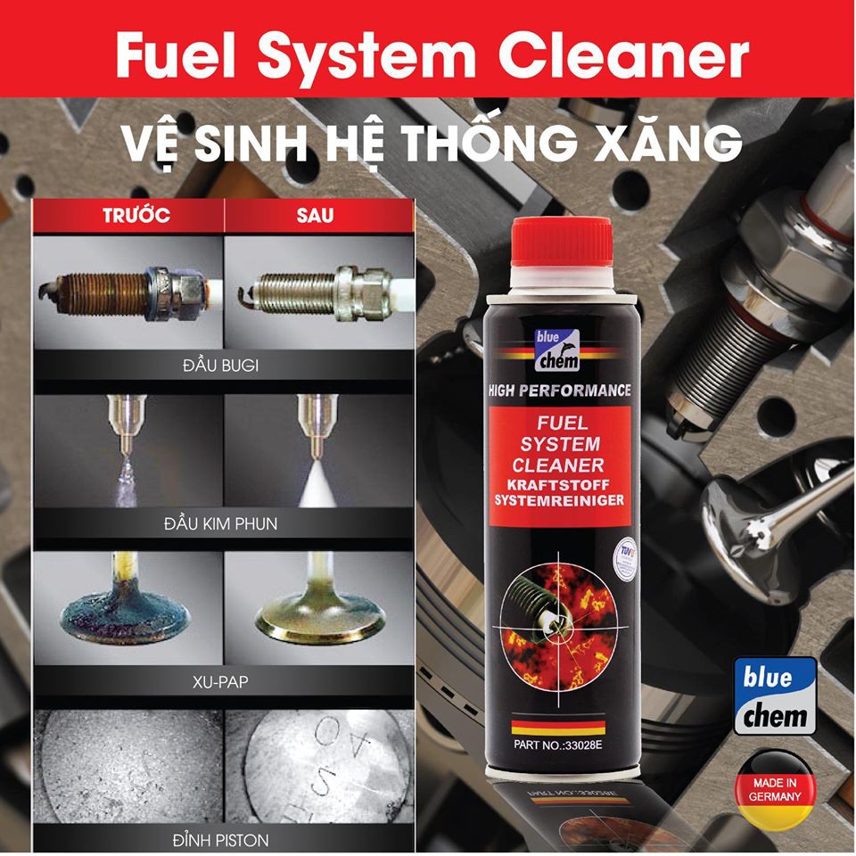 < FREE SHIP >Fuel System cleaner Bluechem 250ml vệ sinh hệ thống nhiên liệu ô tô , PKL , vệ sinh buồn đốt
