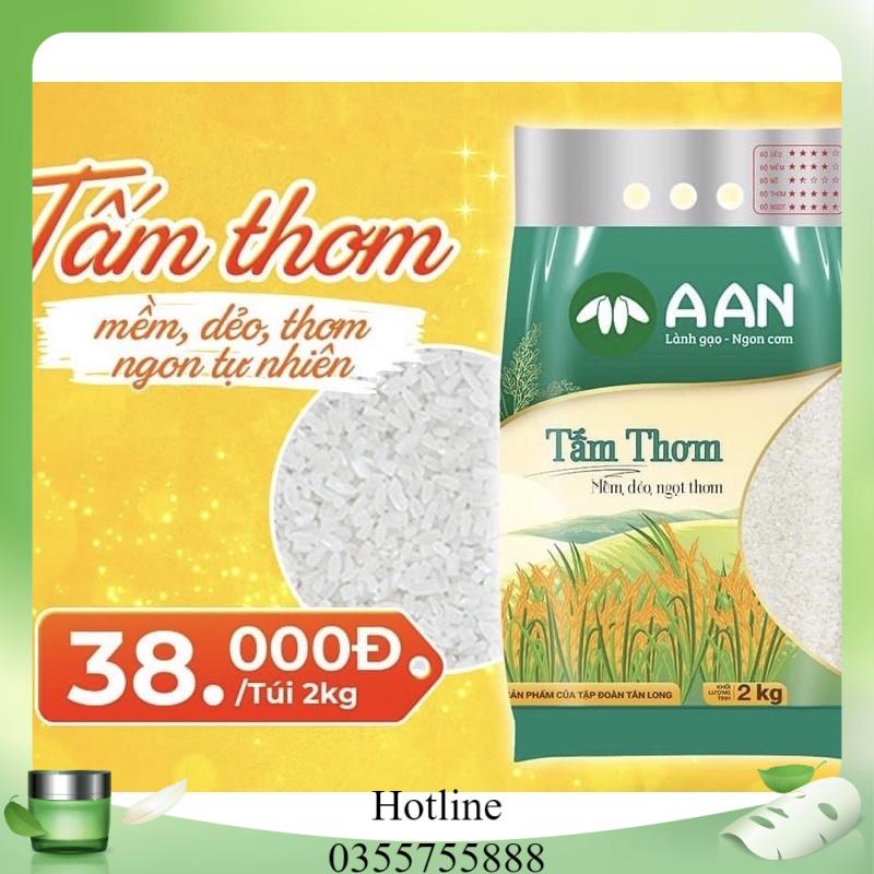 Gạo Tấm Thơm A An Túi 2kg - Nấu cơm tấm gia đình, nấu cháo cho bé ăn dặm - Dẻo mềm, thơm ngon