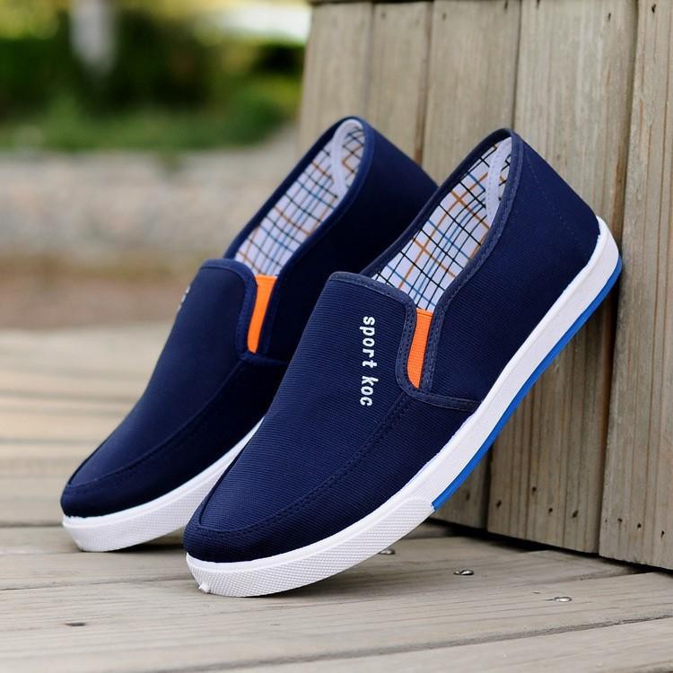 HN-Giày lười sneaker cách tân không dây - Giày vải thời trang cao cấp nam/nữ