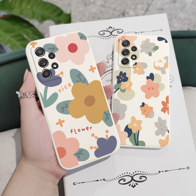 Ốp Điện Thoại Bằng Silicon Họa Tiết Hoa Hướng Dương Cho Samsung Galaxy A73 A53 A33 A23 5G
