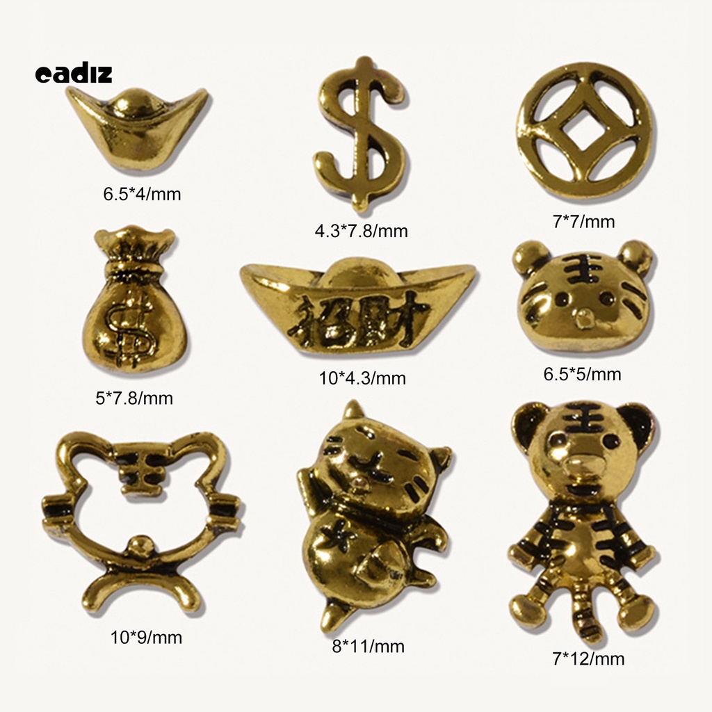 [Hàng mới về] Hạt phụ kiện trang trí móng tay nhiều kiểu dáng cho năm mới độc đáo thời trang cho nữ