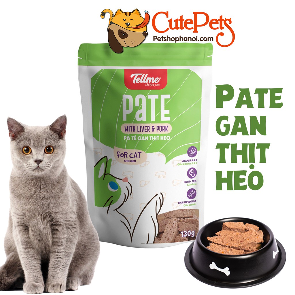 Pate cho mèo Tellme 130g Gan thịt heo - Cut thumbnail
