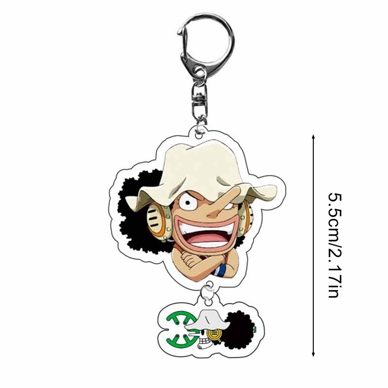 Móc Khóa Hình Nhân Vật Luffy Zoro Sanji Phim Hoạt Hình One Piece