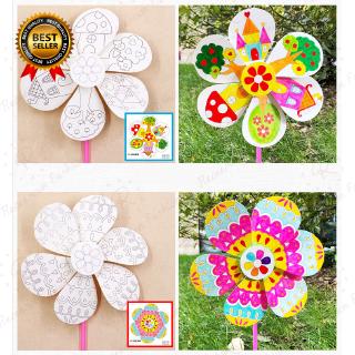 Set 5 chong chóng cho bé tự vẽ trang trí