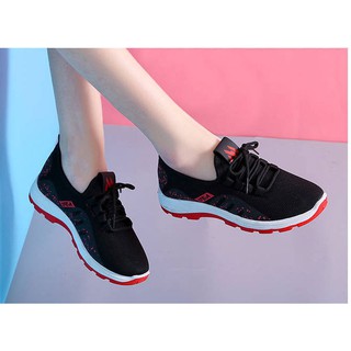 Giày thể thao nữ, giày sneaker đế cao su vải mềm ôm chân gn30