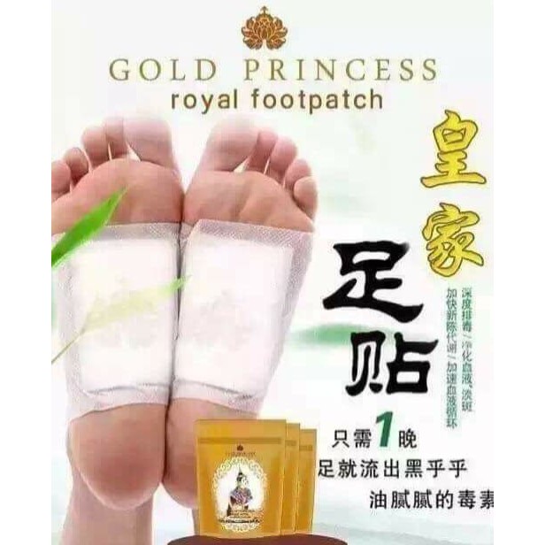 Miếng dán thải độc chân Gold Princess Royal Thái Lan