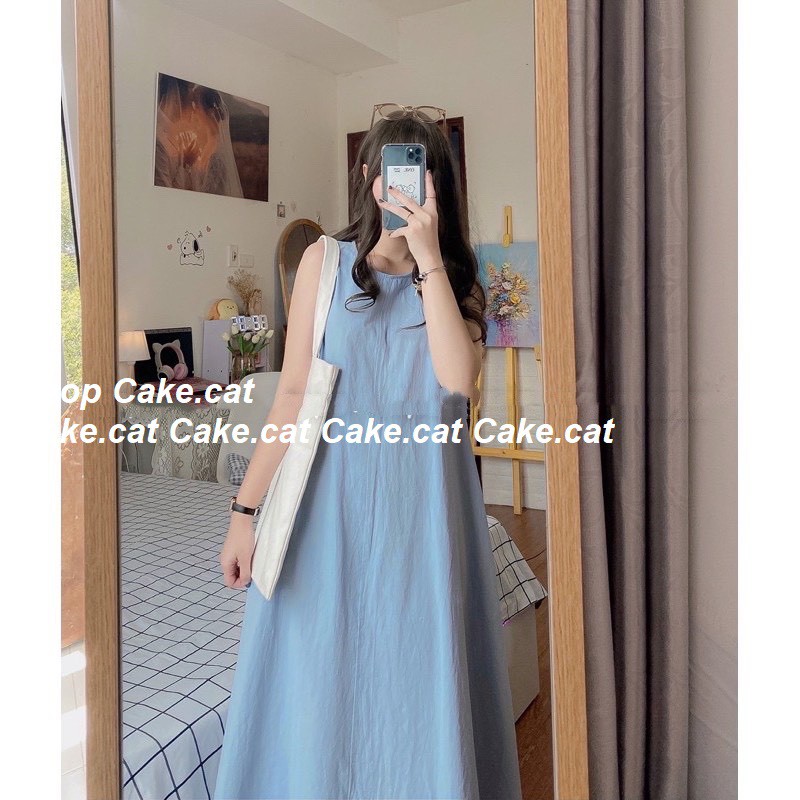 Đầm Váy Sát Nách Dáng Suông Túi Chéo