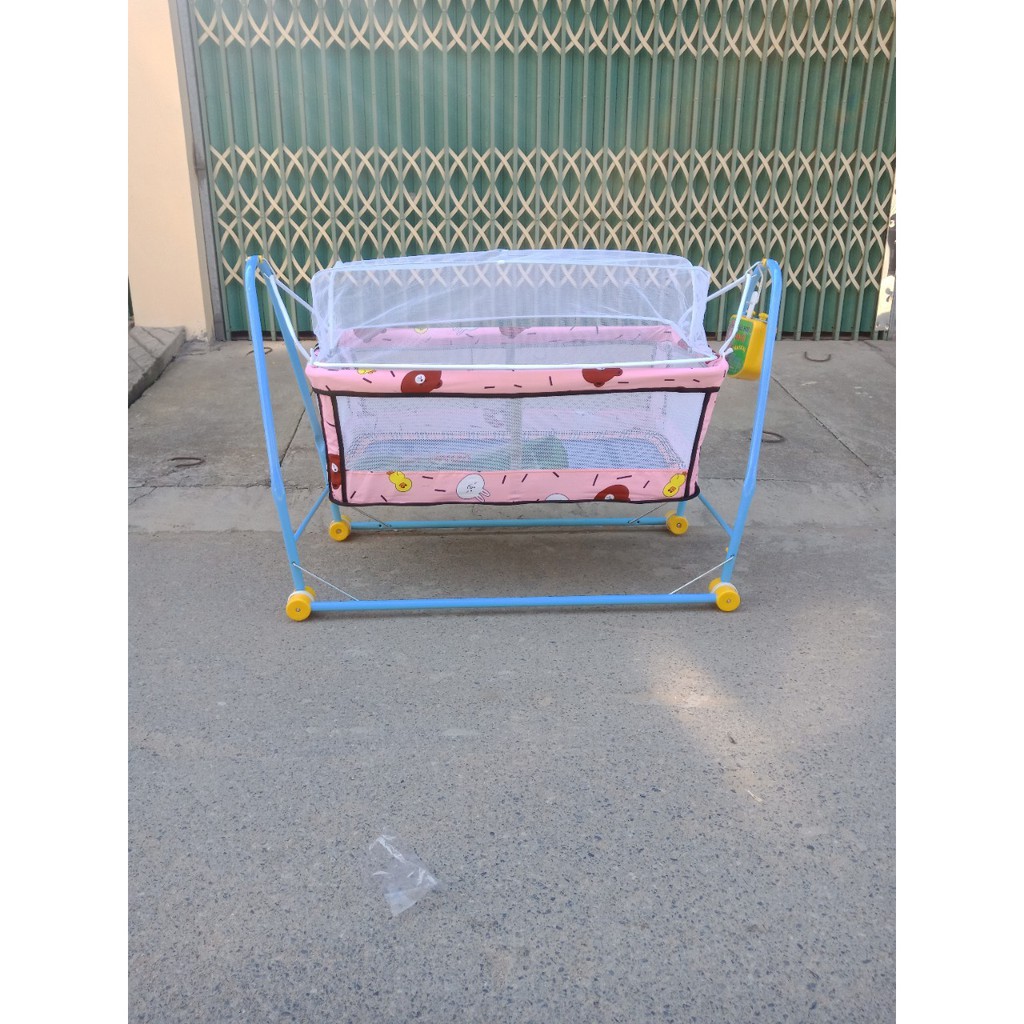Nôi Điện Võng Xếp 2 Trong 1