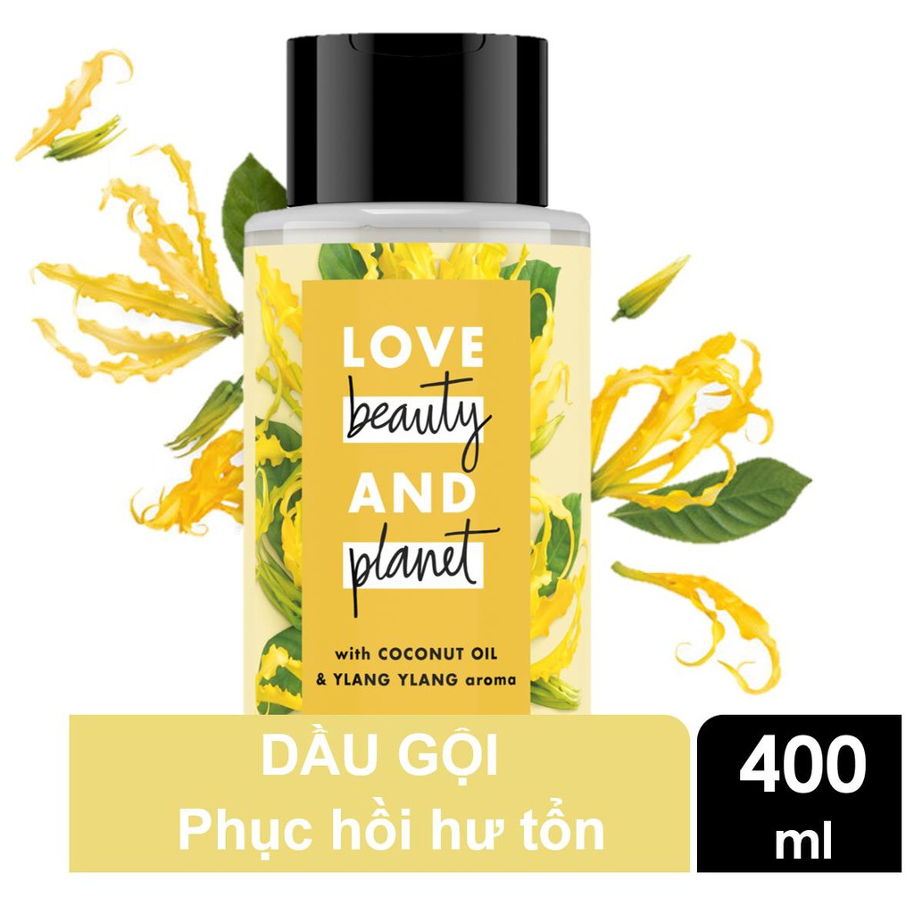 Dầu Gội Dầu Xả Love Beauty And Planet Phục Hồi Hư Tổn 400ml