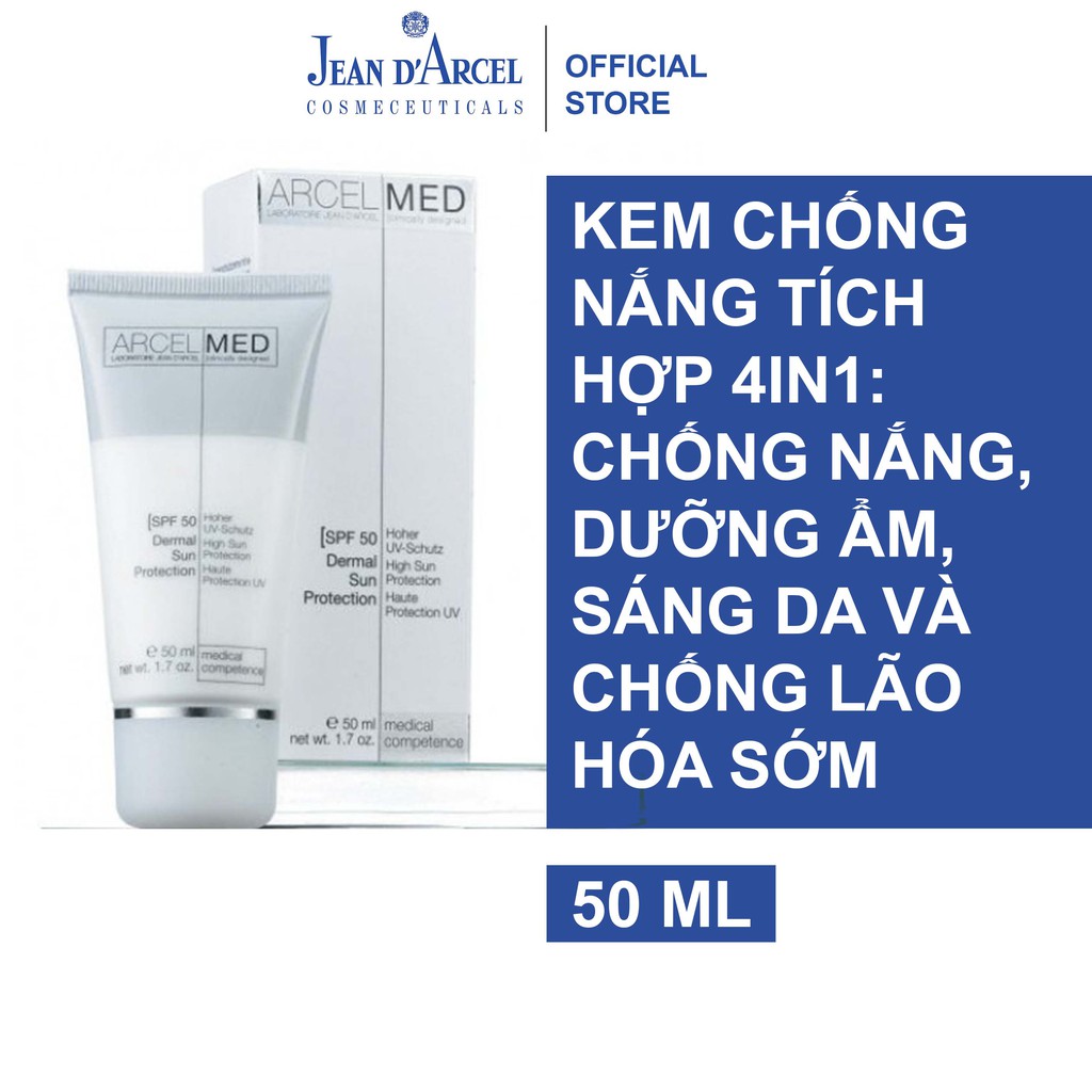 ✅[Siêu Cấp Chính Hãng] Kem chống nắng sáng da Jean D’Arcel Dermal Sun Protect SPF50 – 50ml