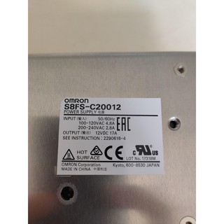 Bộ Nguồn Omron S8FS-C20012