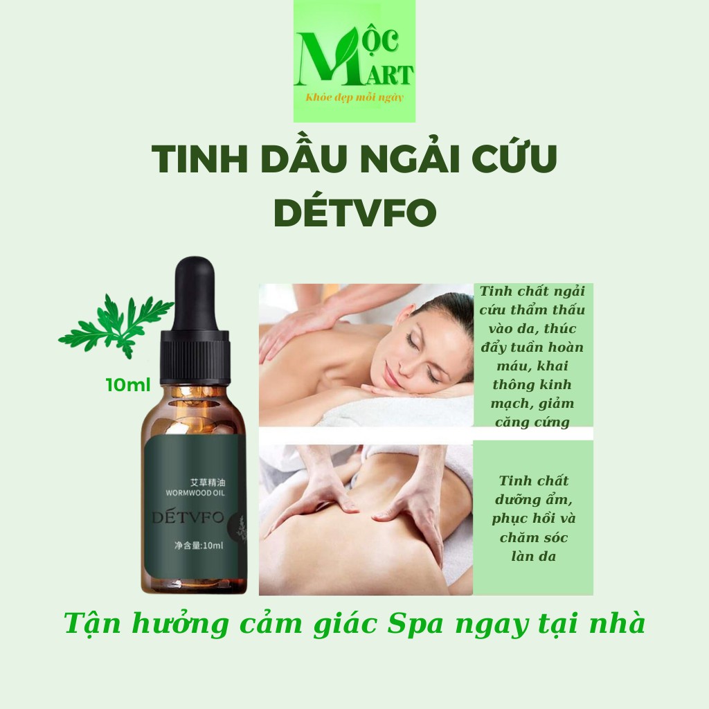 Tinh dầu ngải cứu massage toàn thân, thư giãn, giảm đau nhức, khai thông kinh mạch, dưỡng ẩm da