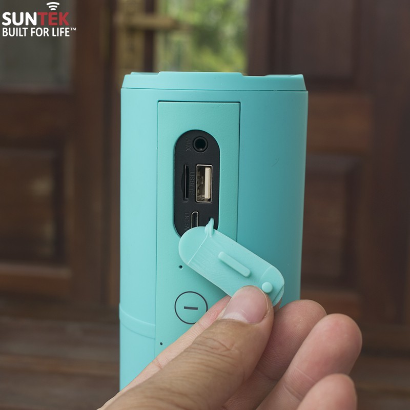 [Mã 2404EL10K giảm 10K đơn 20K] Loa Bluetooth SUNTEK S10 (Xanh ngọc) + Tặng củ sạc USB