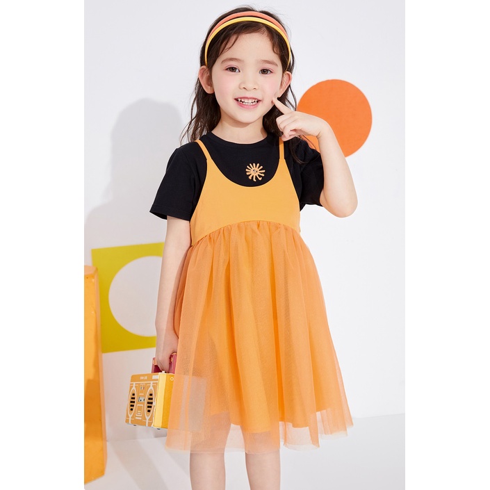 (3-7 tuổi) Set váy kèm áo bé gái hãng BALABALA 201221119004