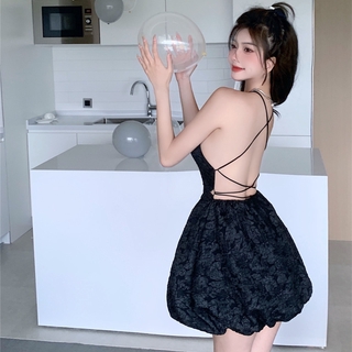 Đầm dự tiệc dáng chữ a hở lưng quyến rũ cho nữ