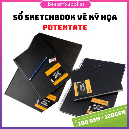 Sổ Sketchbook vẽ ký họa POTENTATE Bìa Cứng