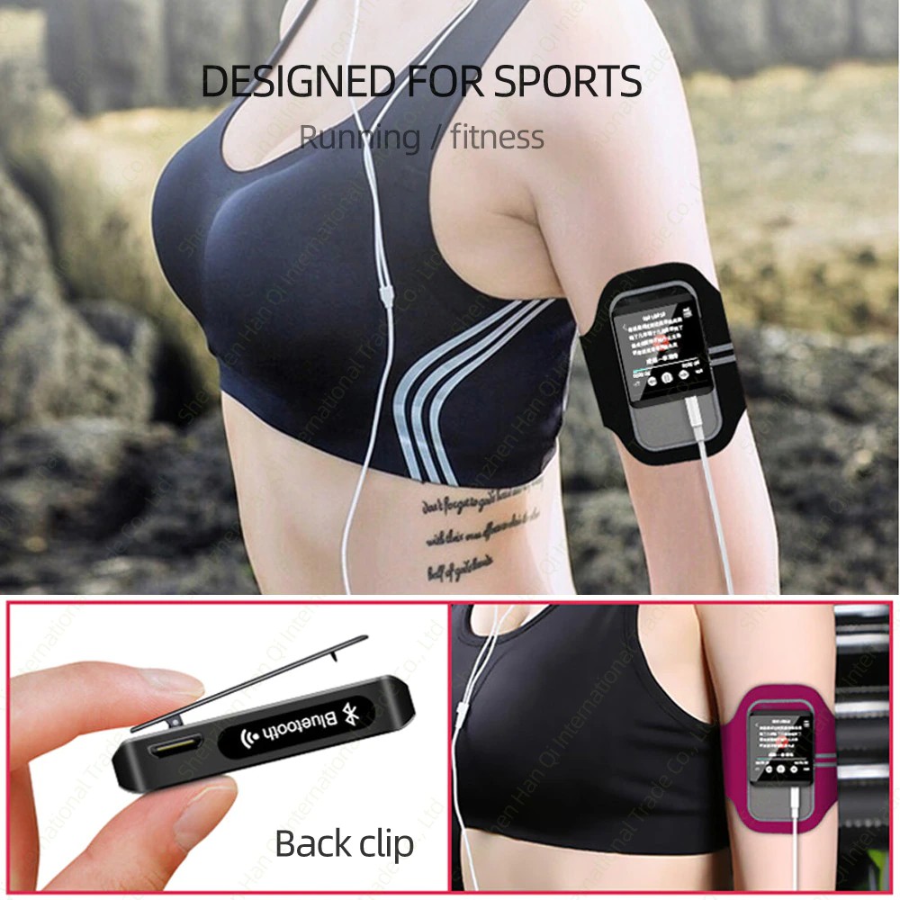 Máy Nghe Nhạc Full Màn Hình Cảm Ứng Bluetooth Không Dây Ruizu M5 Bộ Nhớ Trong 8Gb