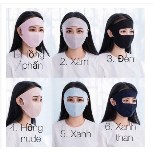 Khẩu trang ninja che kín mặt loại 1 có viền may cẩn thận | BigBuy360 - bigbuy360.vn