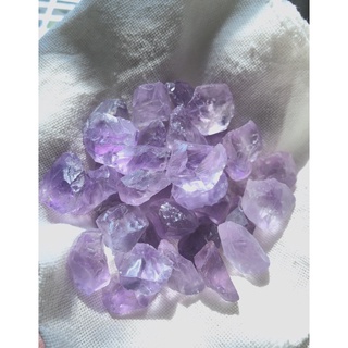 Đá thanh tẩy tinh thể Amethyst thô màu tím dành cho handmade, thanh tẩy