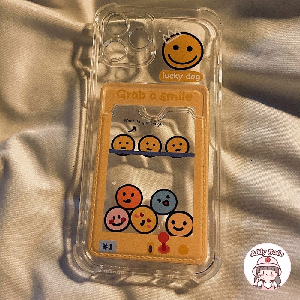 Ốp Điện Thoại TPU Dẻo Trong Suốt Kèm Ngăn Đựng Thẻ Hình Búp Bê Cho IP 13 12 11 Pro Max X XS XR 8 7 Plus