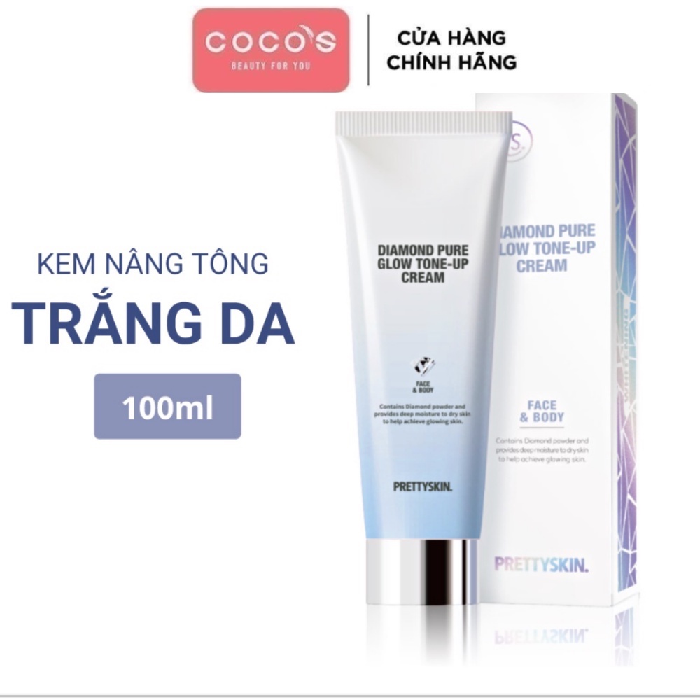Kem Dưỡng Trắng Nâng Tone Face & Body Pretty Skin Kim Cương 100ml