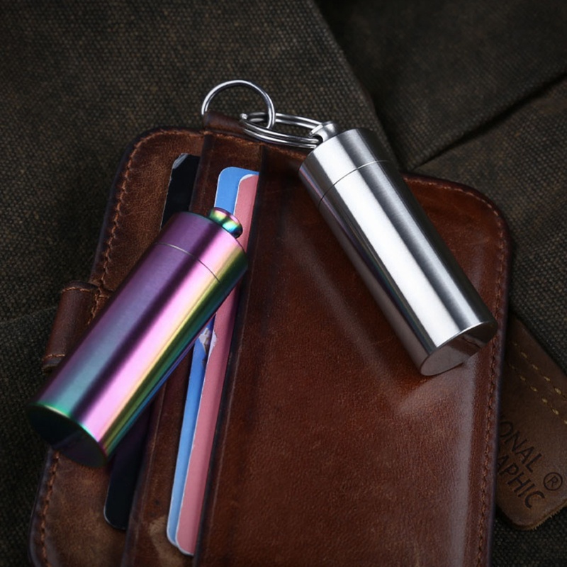 Hộp Đựng Thuốc Bằng Thép Không Gỉ Chống Thấm Nước Tiện Dụng