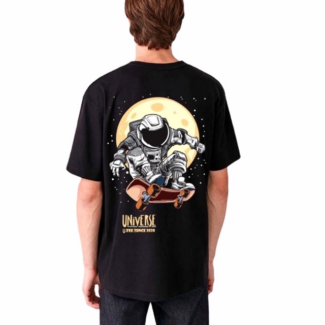 [UNISEX] Áo Thun Cotton 100% Form Rộng Vũ Trụ - Universe Chất Lượng In Công Nghệ Hiện Đại Nhất