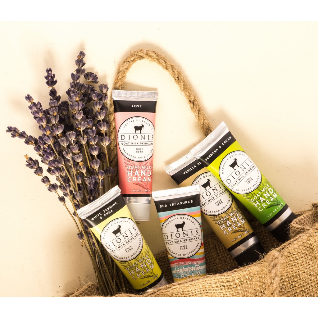 Kem dưỡng da tay Dionis Goat Milk Hand Cream 28g  - Tinh chất sữa dê USA