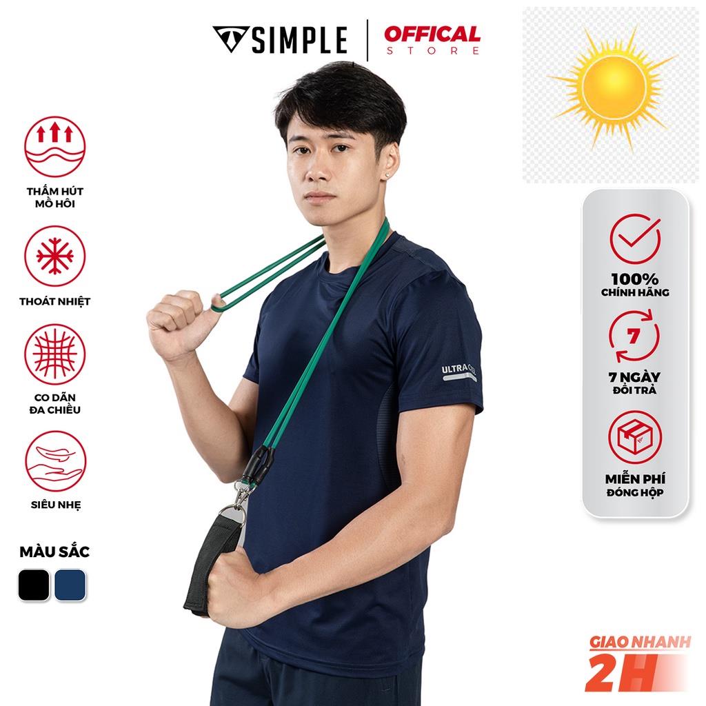 ️🎽 Áo Thể Thao Nam TSIMPLE cổ tròn tay ngắn tập gym phối lưới thun lạnh thoáng mát co giãn chuẩn form AHP1 ️🎽
