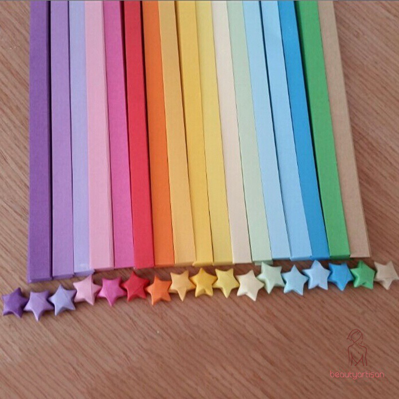 Túi giấy Origami gấp ngôi sao may mắn