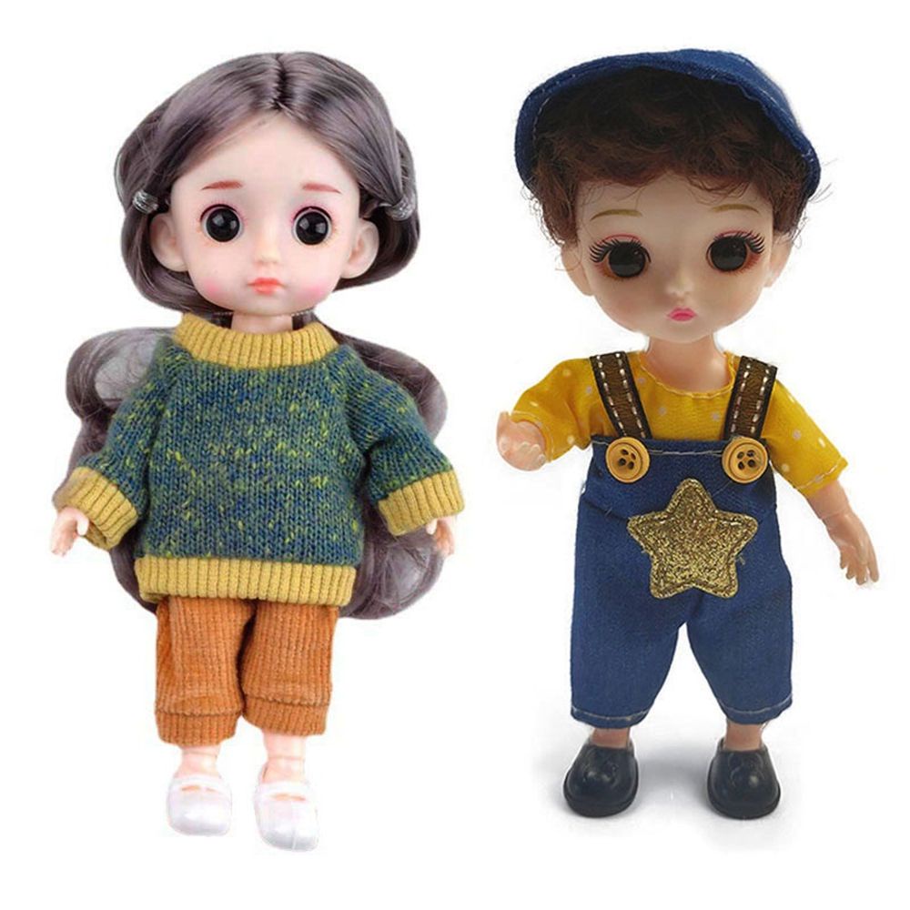 Quần áo tùy chọn cho búp bê 16~17cm Obitsu 11 Ob11 19 mẫu tỉ lệ 1/12