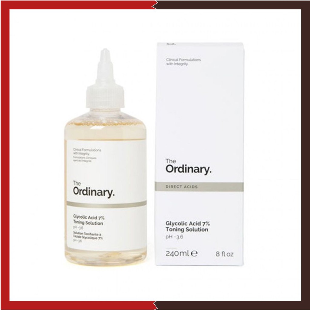 Toner tẩy da chết làm sạch Glycolic Acid 7% Toning Solution - The Ordinary ঔ🅷
